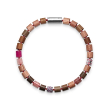 Billede af Mads Z Black Sun armbånd "Makua Beach Pink" pink nylon m. sølv lås 19,5cm