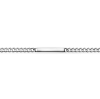 Billede af Herrearmbånd m/ plade 6 mm. 20 cm. sølv