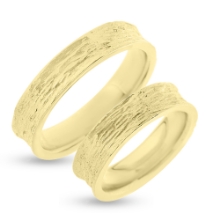 Billede af Vielses & Forlovelses ringe, hulkilet br.5,0 mm. 8 kt. 