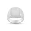 Billede af Herrering massiv lukket bund, plade 14*15 mm.14 kt. hvg.
