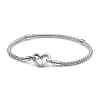 Billede af Pandora Moments Slangekædearmbånd sølv m. hjertelås (16-23 cm)