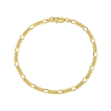 Billede af WiOGA Siwa armbånd forgyldt sølv (17 cm)