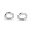 Billede af Ørecreol knæk, brill. 6* 0,01 w/vs.  massiv, br. 2,8 mm. 14 kt. hvg.
