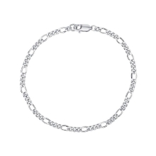 Billede af WiOGA Siwa armbånd sølv (17 cm)