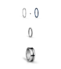 Billede af Bering ring Arctic Symphony inderring bred poleret stål (str. 50-75)