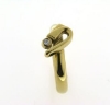 Billede af Ring (gl. vielsesring) påloddet pynt, syn. sten 2 mm. 8 kt.