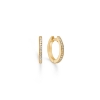 Billede af Mads Z "Poetry Hoop" ørecreoler 14 kt m. 0,16 ct w/si (15 mm)