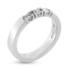 Billede af Allia. ring, 3* 0,10 w/pi. sølv 925s. (br. 3,7-tk. 2,2 mm.)