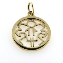 Billede af Vedhæng med monogram 14 kt. hvg.