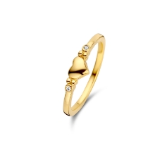 Billede af Spirit Icons Forever ring sølv forgyldt synt. zirkonia str. 54