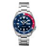 Billede af Seiko 5 Sports Automatic herreur stål lænke Pepsi urskive 42,5mm mineralglas 100m