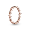 Billede af *Pandora Rose Heart ring sølv rosaforgyldt  str. 48-60
