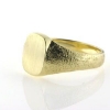 Billede af Herrering massiv, plade antik facon 14*12 mm.