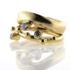 Billede af Ring 3 brill. a 0,15 + 2* 0,06 ct. w/vs. 14 kt.
