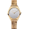 Billede af Bering Classic dameur stål gulddoublé meshlænke 31mm safirglas 3ATM