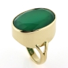 Billede af Ring med stor agat 14 kt.