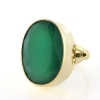 Billede af Ring med stor agat 14 kt.