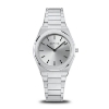 Billede af Bering Classic Dameur stål sølvfarvet skive lænke 3 bar 32mm