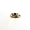Billede af Ring 14 kt. med hvidgulds hjerte + fatning med brillant