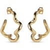 Billede af *ENAMEL Copenhagen Curly øreringe forgyldt sølv