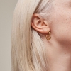 Billede af *ENAMEL Copenhagen Curly øreringe forgyldt sølv