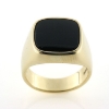 Billede af Ring, herrering med onyx sten, 14 kt.