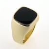 Billede af Ring, herrering med onyx sten, 14 kt.