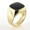 Billede af Ring, herrering med onyx sten, 14 kt.