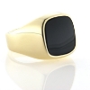 Billede af Ring, herrering med onyx sten, 14 kt.