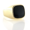 Billede af Ring, herrering med onyx sten, 14 kt.