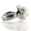 Billede af Ring med stor barok fv. perle, 925s 