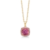 Billede af Mads Z "Provence" vedhæng 14 kt. guld m. safirer + pink kvarts