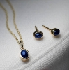 Billede af Mads Z "Cabochon" vedhæng 14 kt. med safir