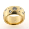 Billede af Ring fattet med 18 brillanter 14 kt.