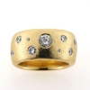 Billede af Ring fattet med 18 brillanter 14 kt.