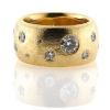 Billede af Ring fattet med 18 brillanter 14 kt.