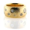 Billede af Ring fattet med 18 brillanter 14 kt.