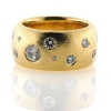 Billede af Ring fattet med 18 brillanter 14 kt.