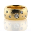 Billede af Ring fattet med 18 brillanter 14 kt.