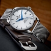 Billede af Certina Urban DS 1 Powermatic herreur stål meshlænke + brun læderrem 40mm safirglas 100m vandtæt