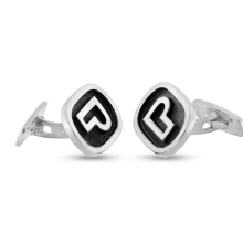 Billede af Manchetknapper med Bogstav monogram 925s