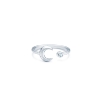Billede af ID Fine Jewelry Cresent Moon Ring sølv str. 56