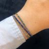 Billede af By Pind Colorful armbånd sølv forgyldt med pyrit