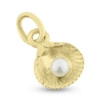 Billede af Vedhæng musling 9 mm. sv. perle 3-3½ mm. guld