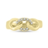 Billede af Loge ring fattet med 10 brill. a 0,01 w/vs. 14 kt. 