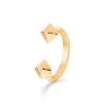 Billede af *Mads Z 14 kt. ring "Pyramid" m. 2x 0,005ct. brill. W.SI str 54 