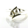 Billede af Ring med 2 sv. kulturperler 5½-6 mm 925s