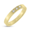 Billede af Alliancering i 14 kt. m. diamanter 3x 0,03 w/vs.