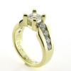 Billede af Ring med brill. 1,0 ct. + 8 brill. 14 kt.