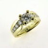 Billede af Ring med brill. 1,0 ct. + 8 brill. 14 kt.